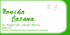 monika catana business card